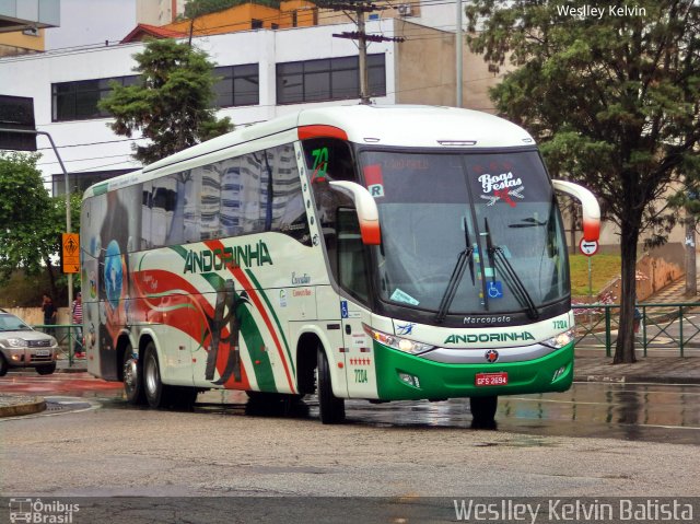 Empresa de Transportes Andorinha 7204 na cidade de Sorocaba, São Paulo, Brasil, por Weslley Kelvin Batista. Número da foto: #5609547.