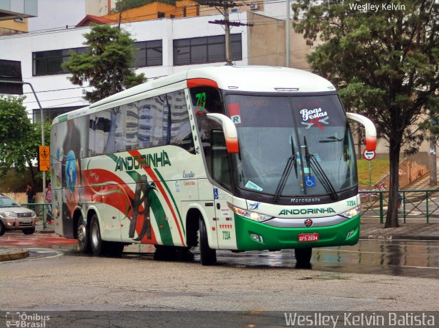 Empresa de Transportes Andorinha 7204 na cidade de Sorocaba, São Paulo, Brasil, por Weslley Kelvin Batista. ID da foto: 5609547.