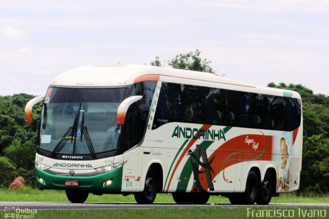 Empresa de Transportes Andorinha 6174 na cidade de Rancharia, São Paulo, Brasil, por Francisco Ivano. Número da foto: #5610690.