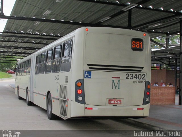 Viação Colombo 23402 na cidade de Curitiba, Paraná, Brasil, por Gabriel Machado. Número da foto: #5608217.
