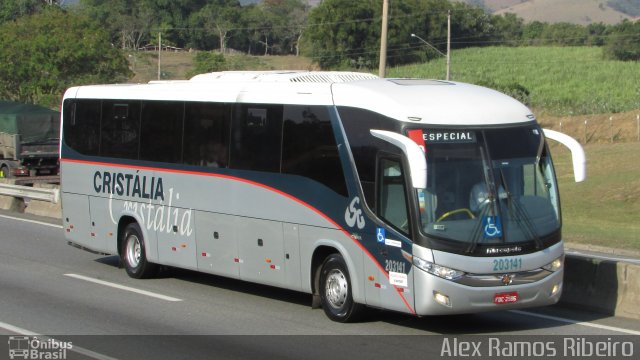 Expresso Cristália 203141 na cidade de Roseira, São Paulo, Brasil, por Alex Ramos Ribeiro. Número da foto: #5610332.