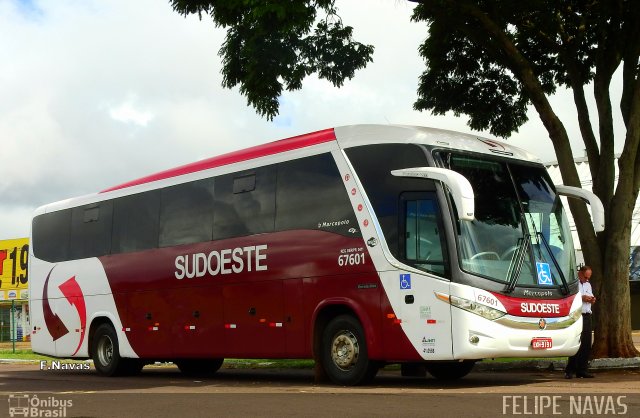 Sudoeste Transportes 67601 na cidade de Cascavel, Paraná, Brasil, por Felipe Navas Geraldo Moura . ID da foto: 5609991.