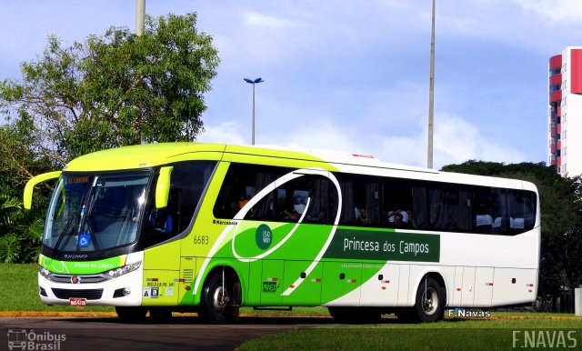 Expresso Princesa dos Campos 6683 na cidade de Cascavel, Paraná, Brasil, por Felipe Navas Geraldo Moura . ID da foto: 5609826.