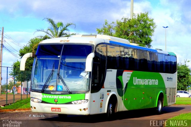 Viação Umuarama 2905 na cidade de Cascavel, Paraná, Brasil, por Felipe Navas Geraldo Moura . ID da foto: 5610012.