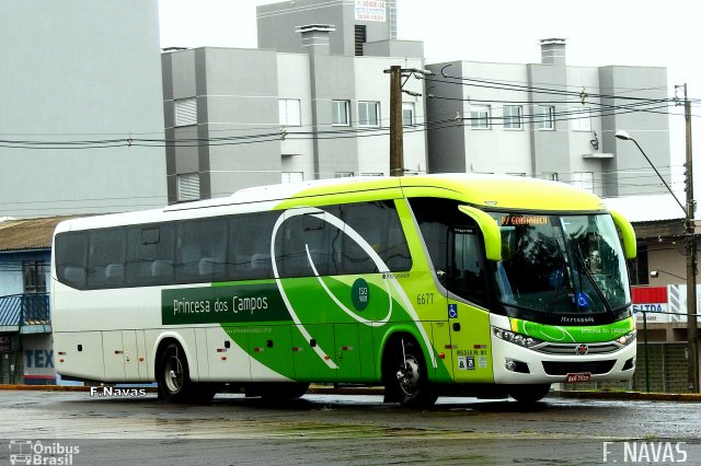 Expresso Princesa dos Campos 6677 na cidade de Cascavel, Paraná, Brasil, por Felipe Navas Geraldo Moura . ID da foto: 5609917.