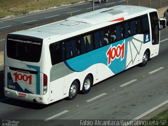 Auto Viação 1001 2803 na cidade de Aparecida, São Paulo, Brasil, por Fabio Alcantara. Número da foto: #5608993.