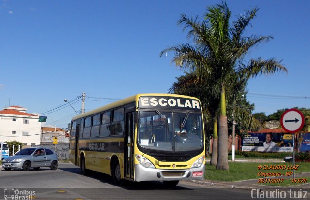 ABC Transportes Coletivos - Cidade de Caçapava 100 na cidade de Caçapava, São Paulo, Brasil, por Claudio Luiz. Número da foto: #5612069.
