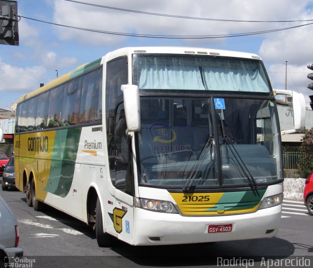 Empresa Gontijo de Transportes 21025 na cidade de Belo Horizonte, Minas Gerais, Brasil, por Rodrigo  Aparecido. ID da foto: 5613082.