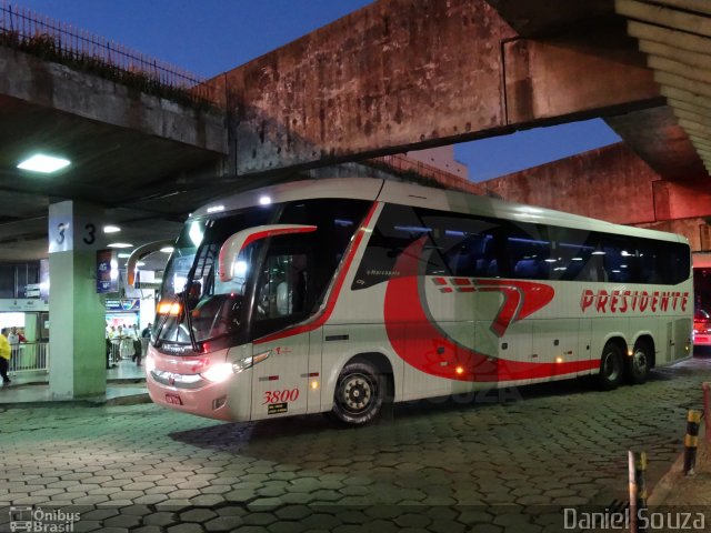 Viação Presidente 3800 na cidade de Belo Horizonte, Minas Gerais, Brasil, por Daniel Souza. Número da foto: #5613258.