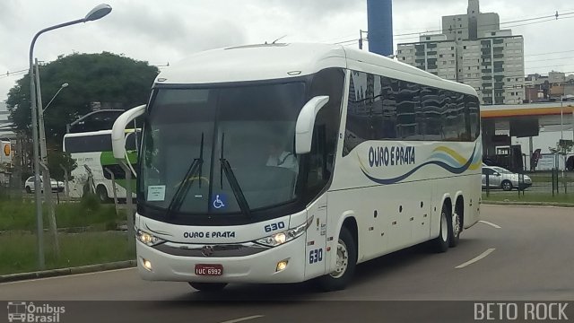 Viação Ouro e Prata 630 na cidade de Curitiba, Paraná, Brasil, por Alberto Selinke. Número da foto: #5611564.
