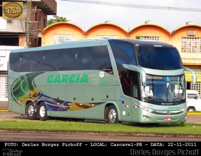 Viação Garcia 7897 na cidade de Cascavel, Paraná, Brasil, por Derles Borges Pichoff. ID da foto: 5613257.