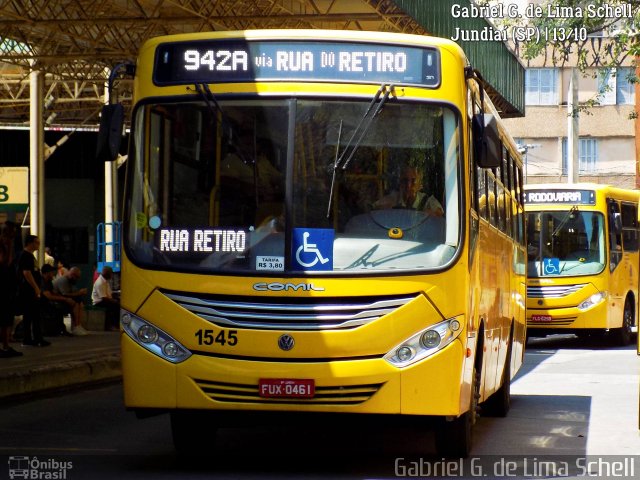 Viação Leme 1545 na cidade de Jundiaí, São Paulo, Brasil, por Gabriel Giacomin de Lima. Número da foto: #5612840.