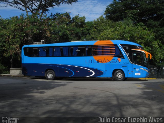 Litorânea Transportes Coletivos 5687 na cidade de São Paulo, São Paulo, Brasil, por Julio Cesar Euzebio Alves. Número da foto: #5613248.