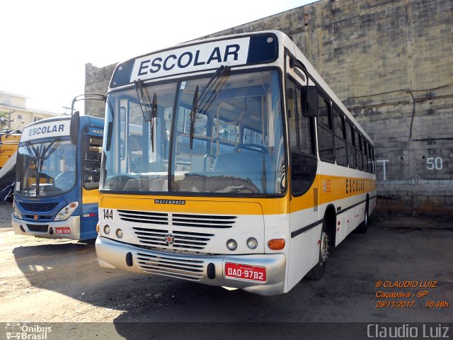 ABC Transportes Coletivos - Cidade de Caçapava 144 na cidade de Caçapava, São Paulo, Brasil, por Claudio Luiz. Número da foto: #5612058.