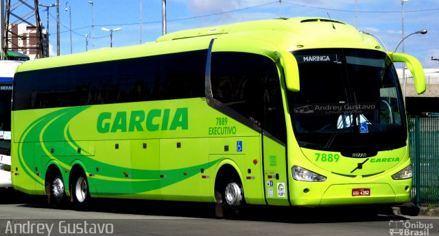 Viação Garcia 7889 na cidade de São Paulo, São Paulo, Brasil, por Andrey Gustavo. Número da foto: #5612577.