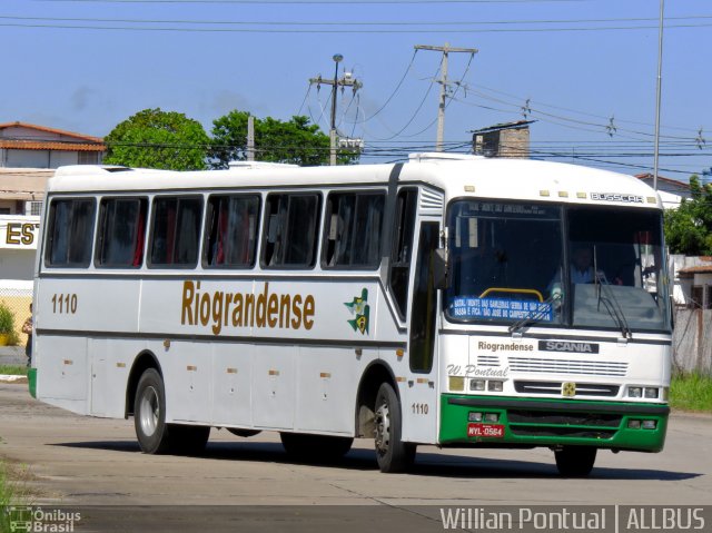 Viação Riograndense 1110 na cidade de Natal, Rio Grande do Norte, Brasil, por Willian Pontual. Número da foto: #5613596.