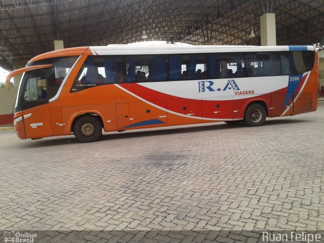 R.A. Viagens 2200 na cidade de Imperatriz, Maranhão, Brasil, por Ruan Felipe Melo Fonseca. Número da foto: #5610871.