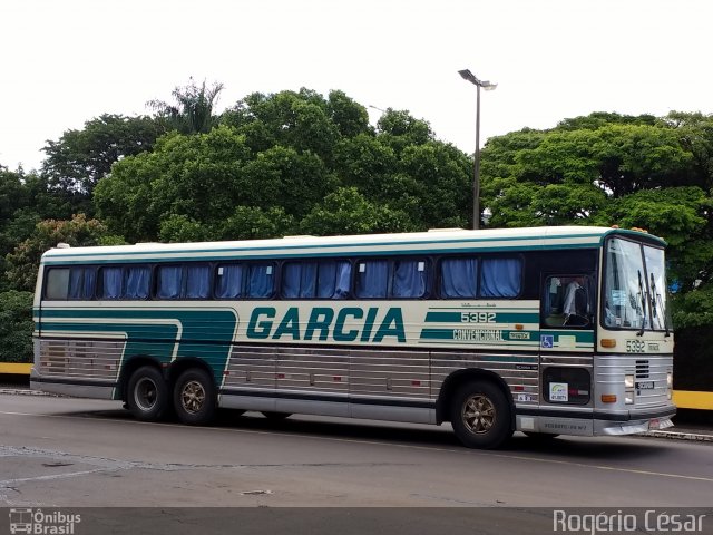 Viação Garcia 5392 na cidade de Londrina, Paraná, Brasil, por Rogério César. ID da foto: 5611865.