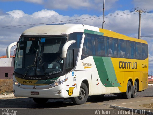 Empresa Gontijo de Transportes 18205 na cidade de Juazeiro, Bahia, Brasil, por Willian Pontual. Número da foto: #5611926.