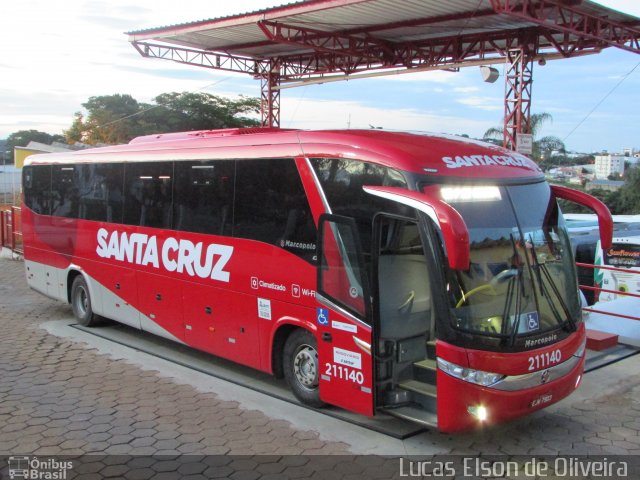 Viação Santa Cruz 211140 na cidade de Alfenas, Minas Gerais, Brasil, por Lucas Elson de Oliveira. Número da foto: #5616321.