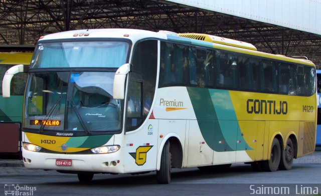 Empresa Gontijo de Transportes 14120 na cidade de Vitória, Espírito Santo, Brasil, por Saimom  Lima. ID da foto: 5615983.