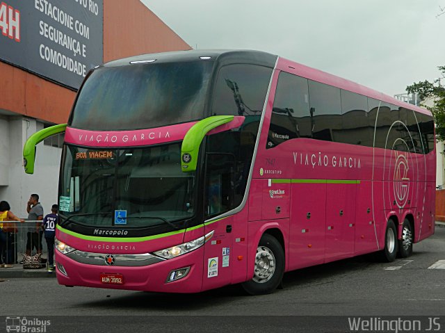 Viação Garcia 7947 na cidade de Rio de Janeiro, Rio de Janeiro, Brasil, por Wellington de Jesus Santos. Número da foto: #5615101.