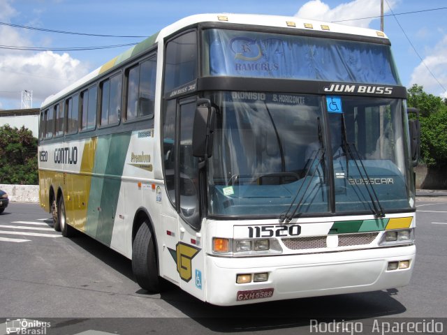 Empresa Gontijo de Transportes 11520 na cidade de Belo Horizonte, Minas Gerais, Brasil, por Rodrigo  Aparecido. ID da foto: 5615113.