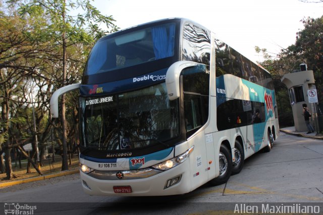 Auto Viação 1001 RJ 108.711 na cidade de São Paulo, São Paulo, Brasil, por Allen Maximiliano. ID da foto: 5616063.