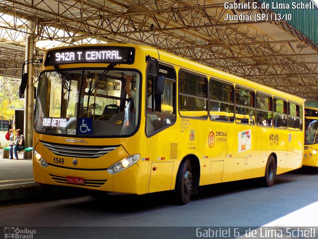 Viação Leme 1549 na cidade de Jundiaí, São Paulo, Brasil, por Gabriel Giacomin de Lima. Número da foto: #5614321.