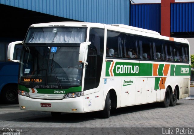 Empresa Gontijo de Transportes 21120 na cidade de Resende, Rio de Janeiro, Brasil, por Luiz Petriz. ID da foto: 5613830.