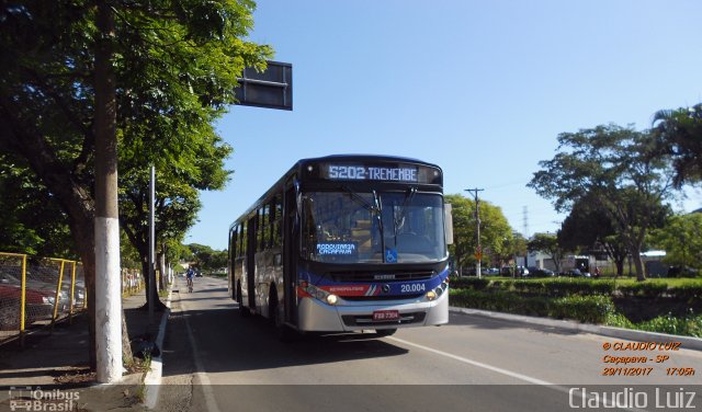 ABC Transportes Coletivos  Vale do Paraíba 20.004 na cidade de Caçapava, São Paulo, Brasil, por Claudio Luiz. Número da foto: #5614704.