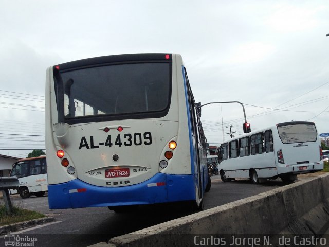 Auto Viação Monte Cristo AL-44309 na cidade de Belém, Pará, Brasil, por Carlos Jorge N.  de Castro. Número da foto: #5614102.