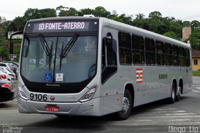 BluMob - Concessionária de Transporte Urbano de Blumenau 9106 na cidade de Blumenau, Santa Catarina, Brasil, por Diego Lip. Número da foto: #5544465.