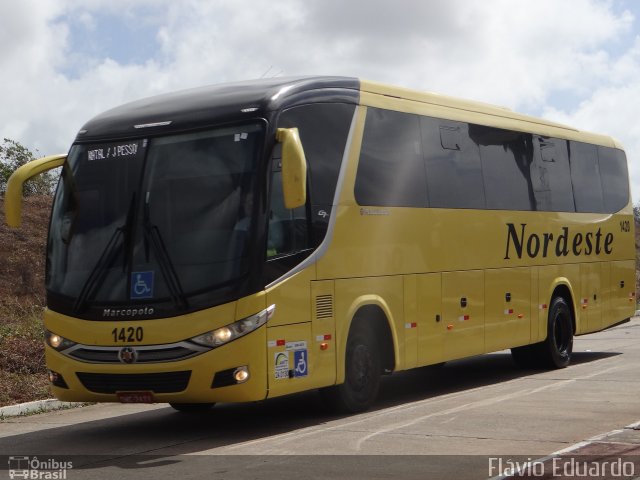 Viação Nordeste 1420 na cidade de Natal, Rio Grande do Norte, Brasil, por Flávio Eduardo. Número da foto: #5543303.