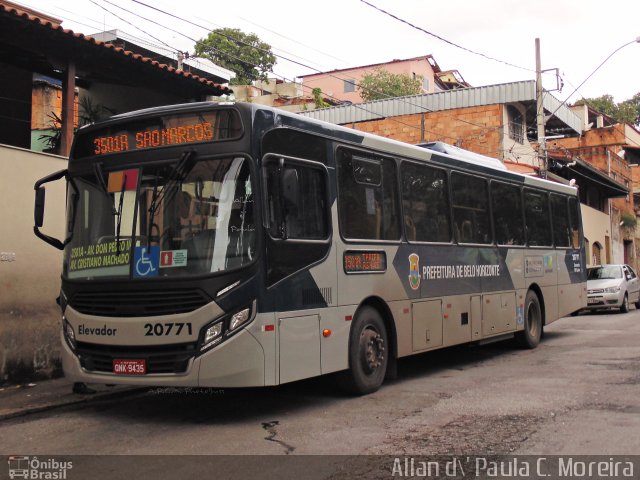 SM Transportes 20771 na cidade de Belo Horizonte, Minas Gerais, Brasil, por Allan de Paula  da Cruz Moreira. Número da foto: #5544529.