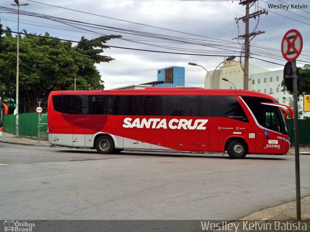 Viação Santa Cruz 202160 na cidade de São Paulo, São Paulo, Brasil, por Weslley Kelvin Batista. ID da foto: 5543847.