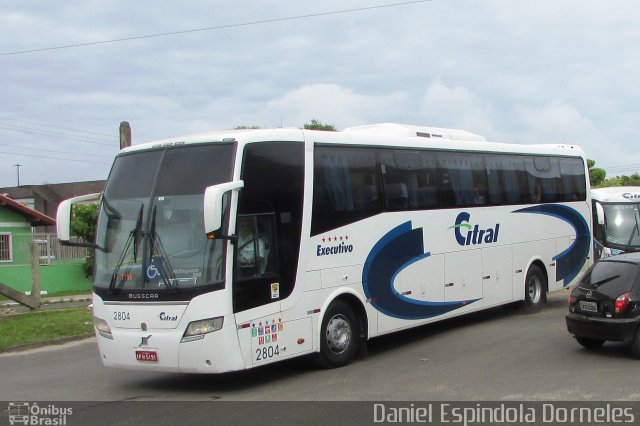 Citral Transporte e Turismo 2804 na cidade de Tramandaí, Rio Grande do Sul, Brasil, por Daniel Espindola Dorneles. Número da foto: #5618590.