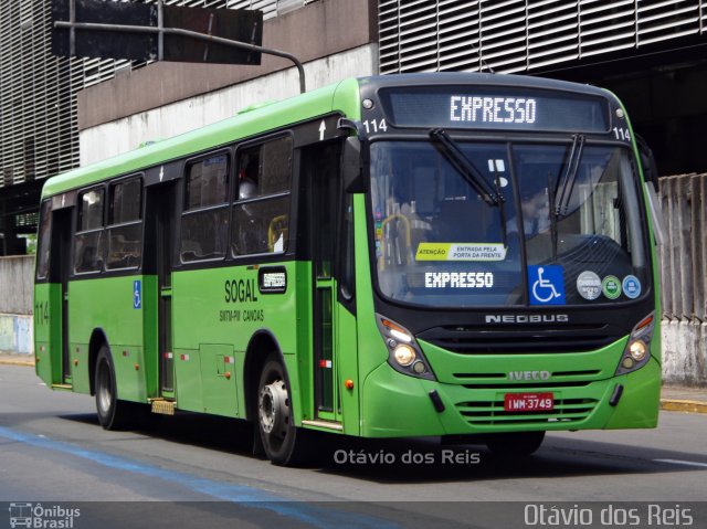 SOGAL - Sociedade de Ônibus Gaúcha Ltda. 114 na cidade de Canoas, Rio Grande do Sul, Brasil, por Otávio dos Reis . ID da foto: 5617876.