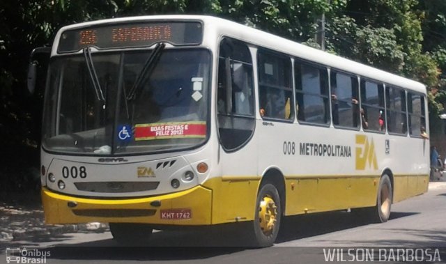 Empresa Metropolitana 008 na cidade de Jaboatão dos Guararapes, Pernambuco, Brasil, por WILSON BARBOSA. ID da foto: 5618688.