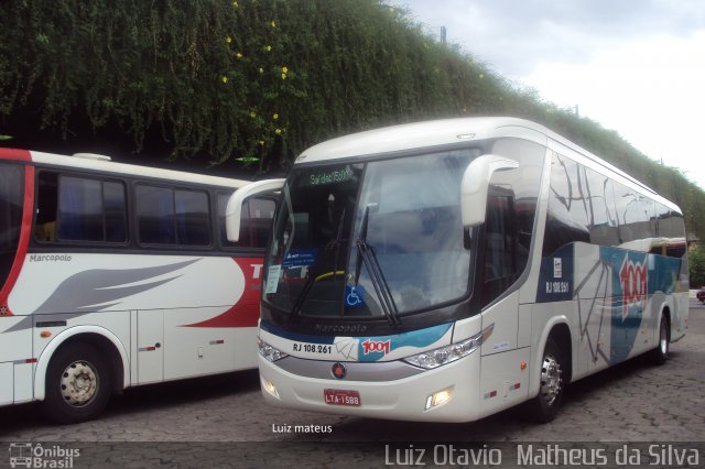 Auto Viação 1001 RJ 108.261 na cidade de Belo Horizonte, Minas Gerais, Brasil, por Luiz Otavio Matheus da Silva. ID da foto: 5617896.