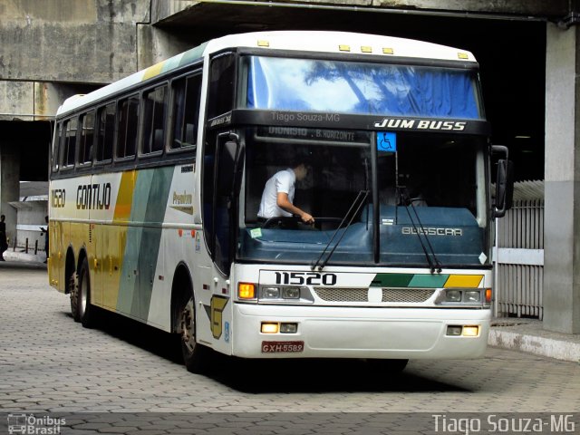 Empresa Gontijo de Transportes 11520 na cidade de Belo Horizonte, Minas Gerais, Brasil, por Tiago Wenceslau de Souza. ID da foto: 5617560.