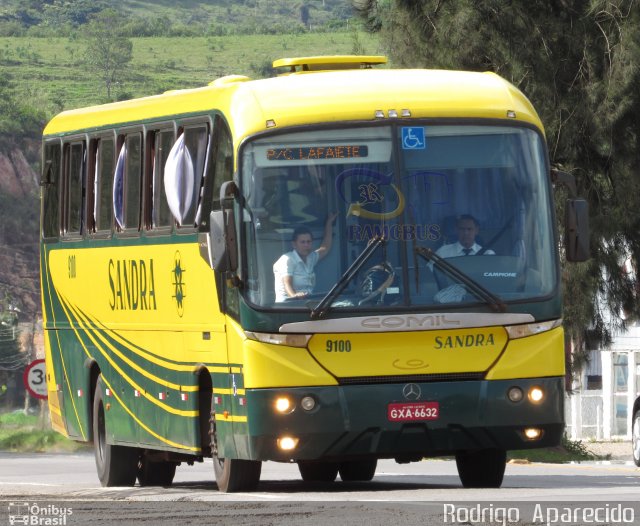 Viação Sandra 9100 na cidade de Conselheiro Lafaiete, Minas Gerais, Brasil, por Rodrigo  Aparecido. Número da foto: #5617271.