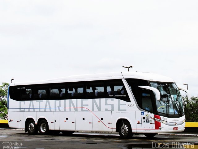 Auto Viação Catarinense 3305 na cidade de Londrina, Paraná, Brasil, por Lucas Oliveira . Número da foto: #5617772.