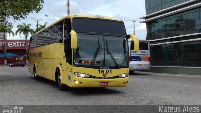 Viação Nordeste 1601 na cidade de Fortaleza, Ceará, Brasil, por Mateus Alves. Número da foto: #5616953.