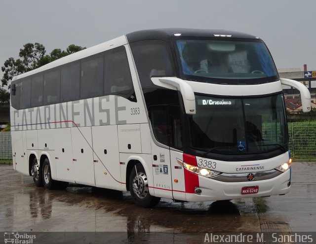 Auto Viação Catarinense 3383 na cidade de Curitiba, Paraná, Brasil, por Alexandre M.  Sanches. Número da foto: #5618151.
