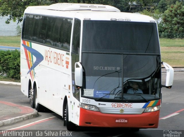 Viação Serrense 3001 na cidade de Vitória, Espírito Santo, Brasil, por Wellington  da Silva Felix. ID da foto: 5618213.