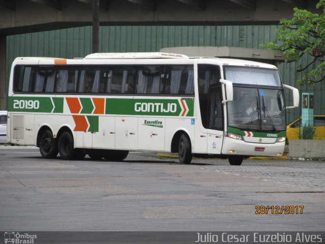 Empresa Gontijo de Transportes 20190 na cidade de Santos, São Paulo, Brasil, por Julio Cesar Euzebio Alves. ID da foto: 5619261.