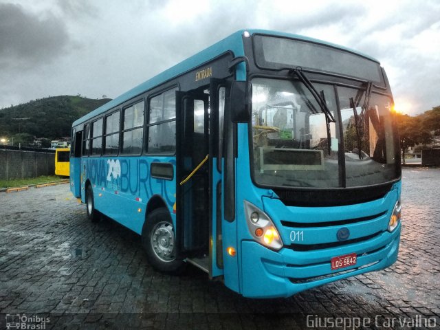 FAOL - Friburgo Auto Ônibus 011 na cidade de Nova Friburgo, Rio de Janeiro, Brasil, por Giuseppe Carvalho. ID da foto: 5617221.