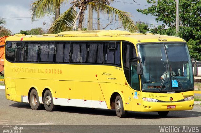 Viação Itapemirim 5515 na cidade de São Luís, Maranhão, Brasil, por Weiller Alves. ID da foto: 5621124.