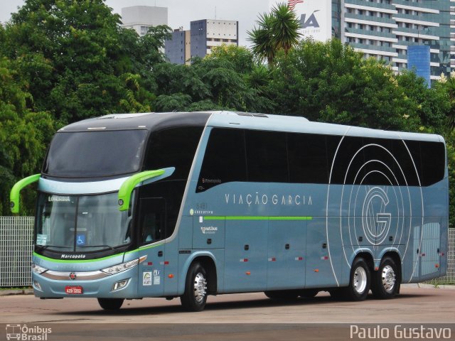 Viação Garcia 8481 na cidade de Curitiba, Paraná, Brasil, por Paulo Gustavo. ID da foto: 5620162.